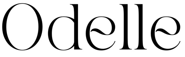 Black text 'Odelle' on a white background